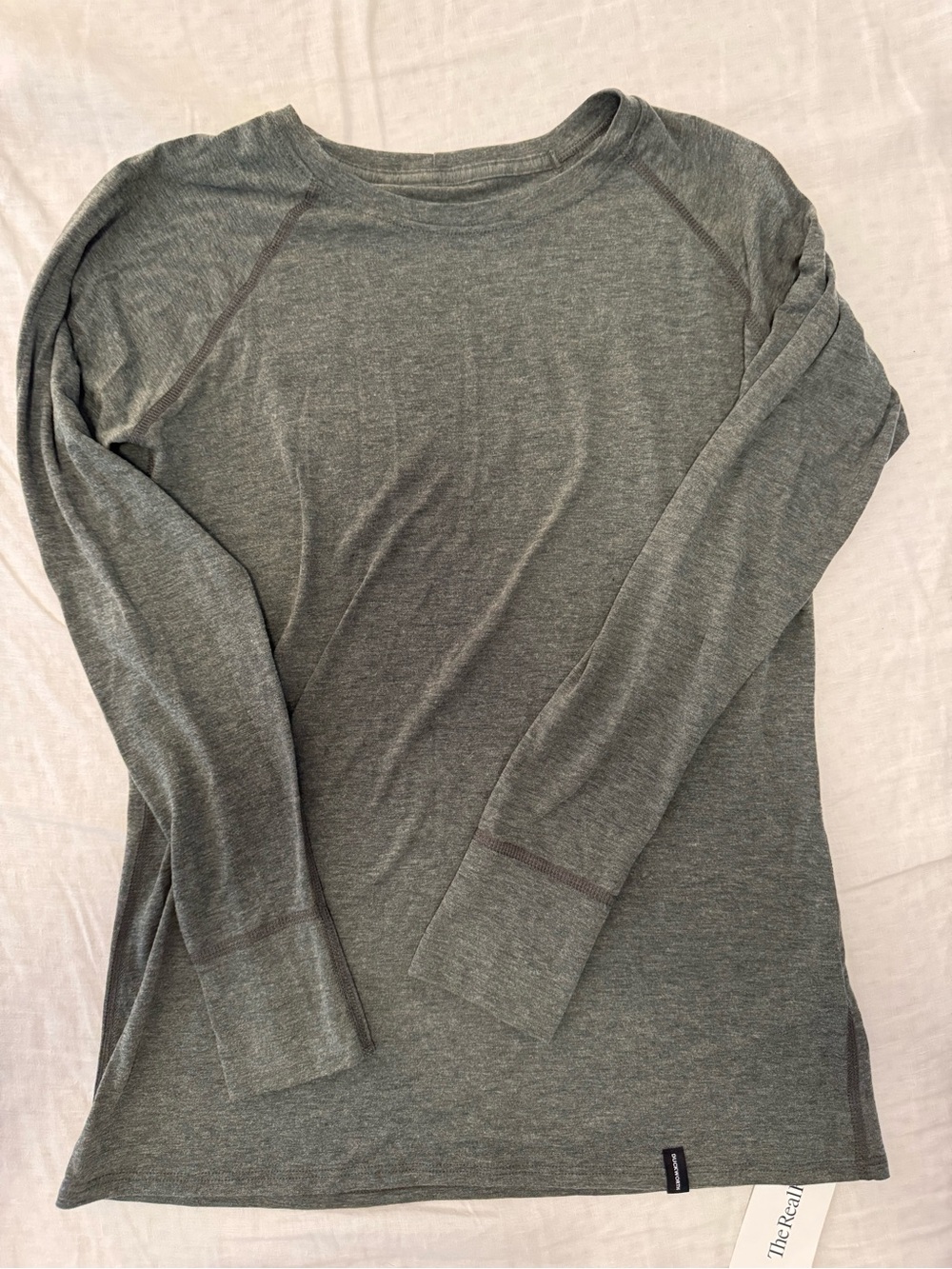 Duckworth Vapor Wool! Long Sleeve Crewneck Top in Olive Green size M